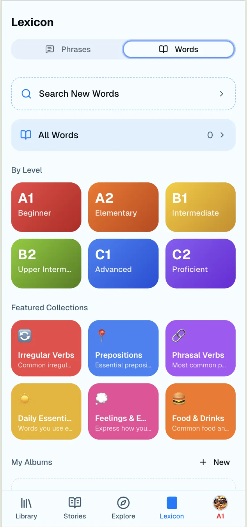 TaleLingo vocabulary