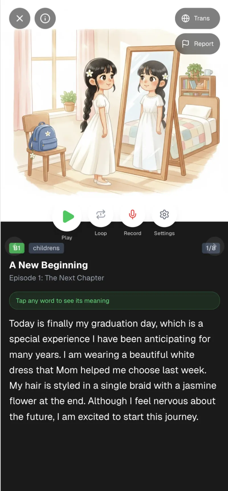 TaleLingo story reader